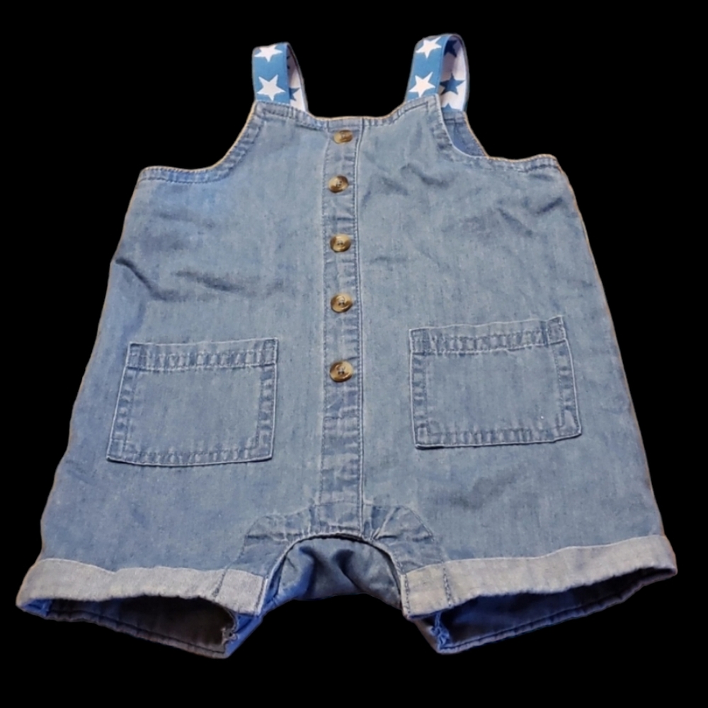 Cat & Jack Light Weight Denim Romper Size 3-6m